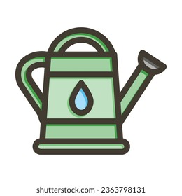 El Agua Puede Vector De Color De Línea Gruesa Icono Para Uso Personal Y Comercial.
