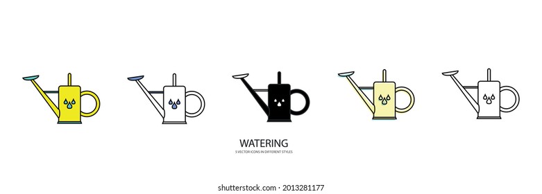 watering can vector type icon 