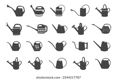 Watering can vectors, Watering can silhouette, Garden watering can vectors, Garden watering can silhouette
