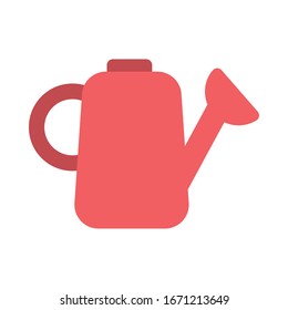 watering can with water sprinkler on white background vector illustration design