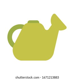 watering can with water sprinkler on white background vector illustration design