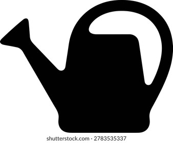 Watering can with wheat stalk icon black and white agriculture gardening illustration irrigation cultivation business nourishment development beverage