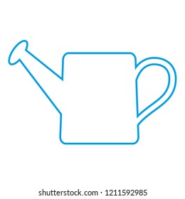 Watering can.Linear design, vector graphics