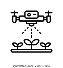 icono de riego drone para tu diseño de sitio web, logotipo, aplicación, interfaz de usuario.