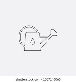 for watering flowers icon sign signifier vector