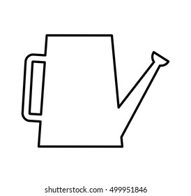 watering garden isolated icon vector illustration design