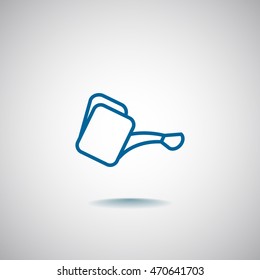 Watering icon Flat .