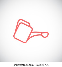 Watering icon Flat .