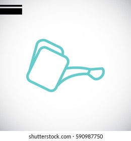 Watering icon Flat .
