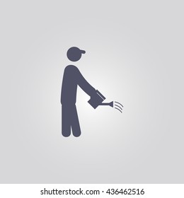 watering icon. vector. sign
