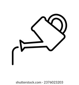 Watering icon with white background vector stock illustration