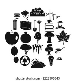 Watering icons set. Simple set of 25 watering vector icons for web isolated on white background