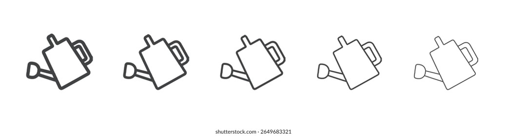 watering jug icon flat thin illustration symbol