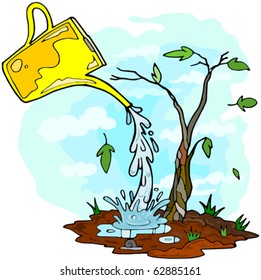 Watering Plants - Gardening
