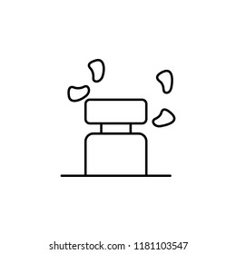 watering of plants icon. Element of drip watering icon for mobile concept and web apps. Thin line watering of plants icon can be used for web and mobile