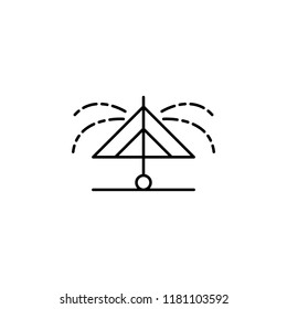 watering of plants icon. Element of drip watering icon for mobile concept and web apps. Thin line watering of plants icon can be used for web and mobile