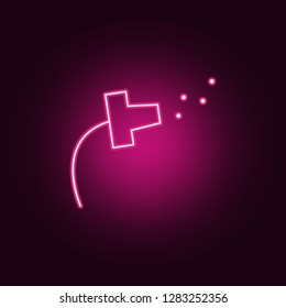 watering of plants icon. Elements of Sprinkler in neon style icons. Simple icon for websites, web design, mobile app, info graphics