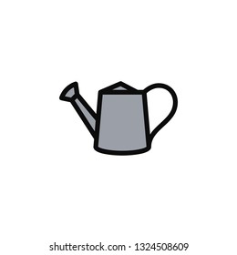 Watering Plants Icon Vector Illustration in Flat Style for Any Purpose