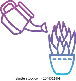Vektorsymbol der Wasserpflanzen. Kann für Druck-, Mobil- und Web-Anwendungen verwendet werden.