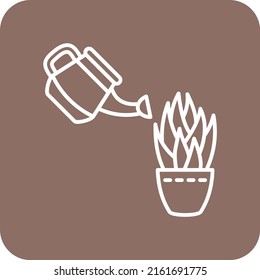 Vektorsymbol der Wasserpflanzen. Kann für Druck-, Mobil- und Web-Anwendungen verwendet werden.