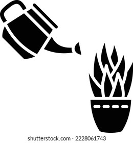 Icono vectorial Planta de riego. Se puede usar para imprimir, móviles y aplicaciones web.