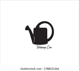 watering pot farming tool simple vector icon logo design illustration template
