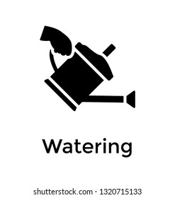 Watering solid vector icon 