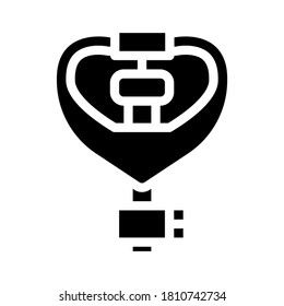 watering sprayer glyph icon vector. watering sprayer sign. isolated contour symbol black illustration