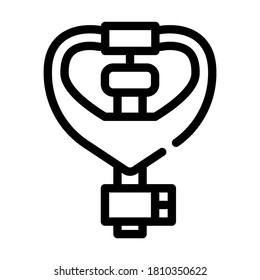 watering sprayer line icon vector. watering sprayer sign. isolated contour symbol black illustration