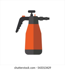 Watering sprayer vector isolated on white.