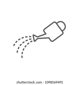Watering thin icon vector garden