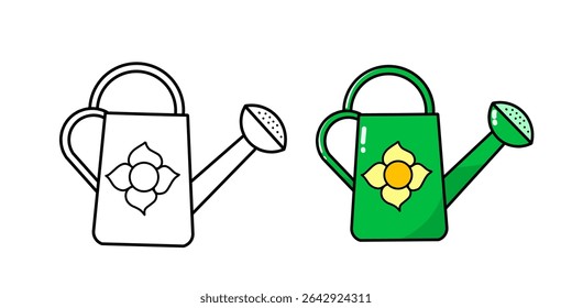 watering vector design illustration with sketch, watering icon, watering logo, good as sticker.