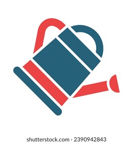 Watering Vector Glyph Two Color Icon For Personal And Commercial Use.
