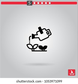 watering vector icon