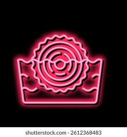 watering wood trunk neon light sign vector. watering wood trunk illustration