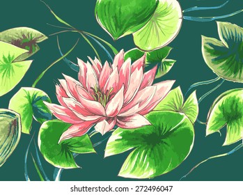 Waterlily in the lake