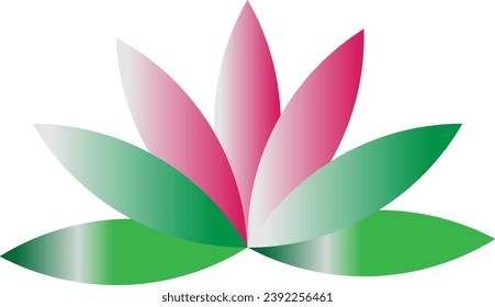 waterlily vector design logo eps .