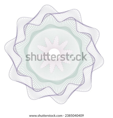 Watermark guilloce.Watermark pattern , Watermark banknote pattern. Banknotes check guilloche lines texture, secure waves patterns and passport paper. Currency banknote guilloche, security certificate 