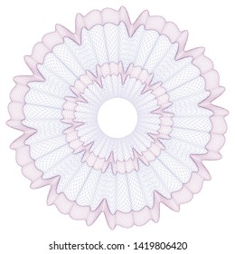 watermark,  guilloche, design element for  background diploma, certificate, note