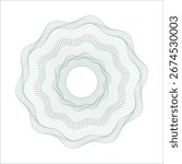 Watermark guilloche. Watermark pattern , Watermark banknote pattern. Banknotes check guilloche lines texture, secure waves patterns and passport paper. Currency banknote guilloche, security certificat