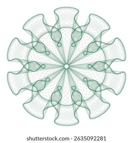 Watermark guilloche. Watermark pattern , Watermark banknote pattern. Banknotes check guilloche lines texture, secure waves patterns and passport paper. Currency banknote guilloche, security certificat