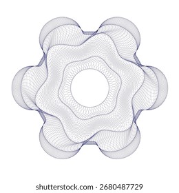 Watermark guilloche. Watermark pattern , Watermark banknote pattern. Banknotes check guilloche lines texture, secure waves patterns and passport paper. Currency banknote guilloche, security certificat