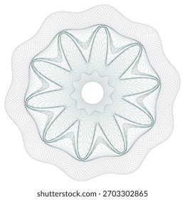 Marca de agua Guilloche. patrón de Marca de agua, patrón de Marca de agua de billetes. Los billetes revisan la textura de las líneas de guilloché, aseguran los patrones de las ondas y el papel del pasaporte. Billete en moneda guilloche, certificado de seguridad