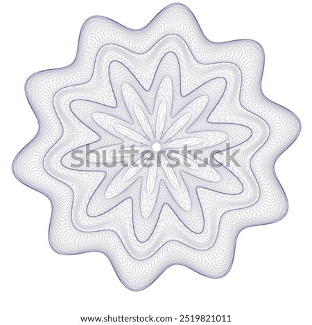 Watermark guilloche. Watermark pattern , Watermark banknote pattern. Banknotes check guilloche lines texture, secure waves patterns and passport paper. Currency banknote guilloche, security line