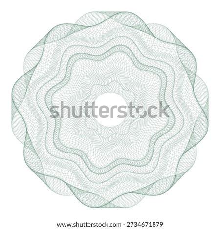 Watermark guilloche. Watermark pattern , Watermark banknote pattern. Banknotes check guilloche lines texture, secure waves patterns and passport paper. Currency banknote guilloche, security certificate watermark background