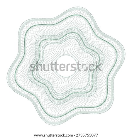 Watermark guilloche. Watermark pattern , Watermark banknote pattern. Banknotes check guilloche lines texture, secure waves patterns and passport paper. Currency banknote guilloche, security certificate watermark background