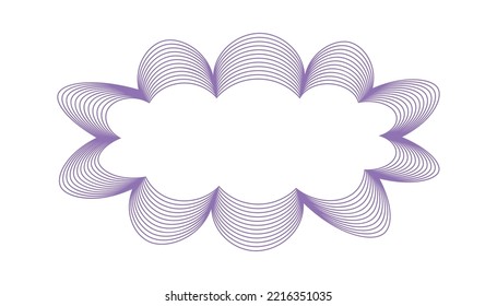 Watermark guilloche pattern design element