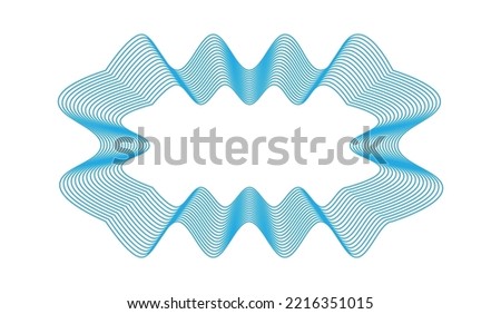 Watermark guilloche pattern design element