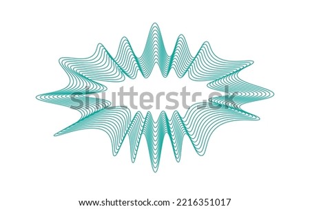 Watermark guilloche pattern design element