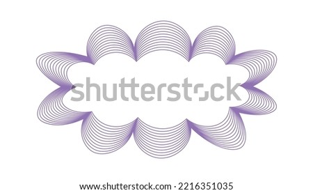 Watermark guilloche pattern design element